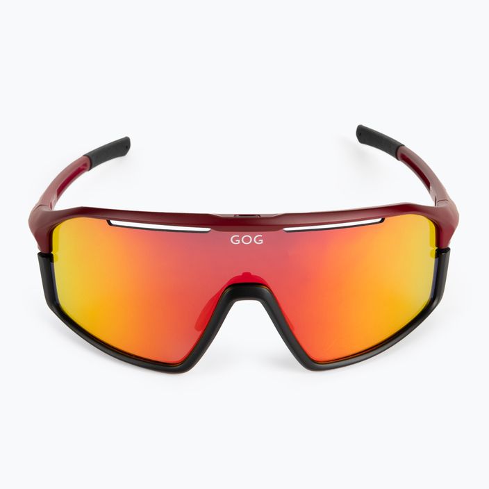 GOG cycling glasses Odyss matt burgundy / black / polychromatic red E605-4 4