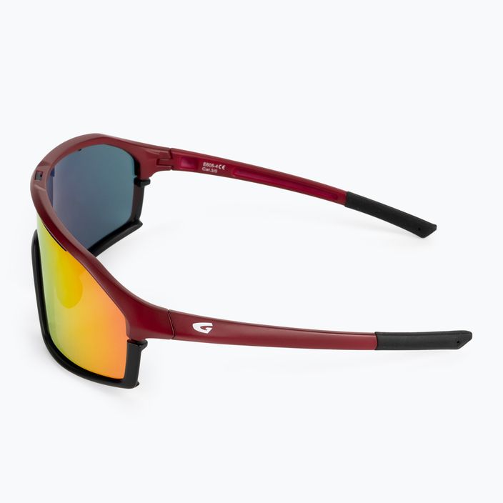 GOG cycling glasses Odyss matt burgundy / black / polychromatic red E605-4 5