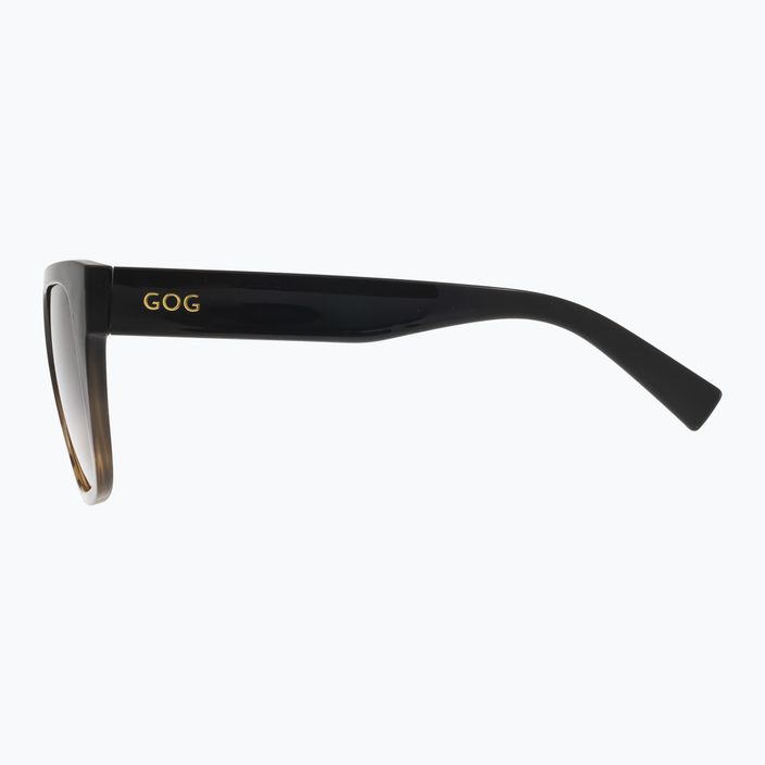 Women's GOG Hazel fashion black / brown demi / gradient smoke sunglasses E808-1P 8