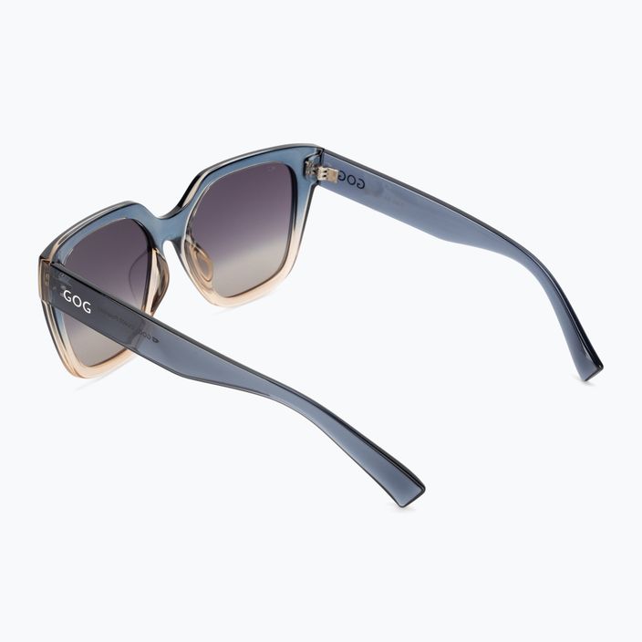 Women's GOG Hazel fashion cristal grey / brown / gradient smoke sunglasses E808-2P 2