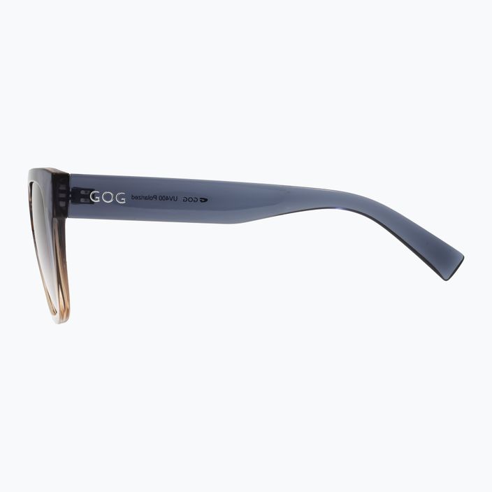 Women's GOG Hazel fashion cristal grey / brown / gradient smoke sunglasses E808-2P 8