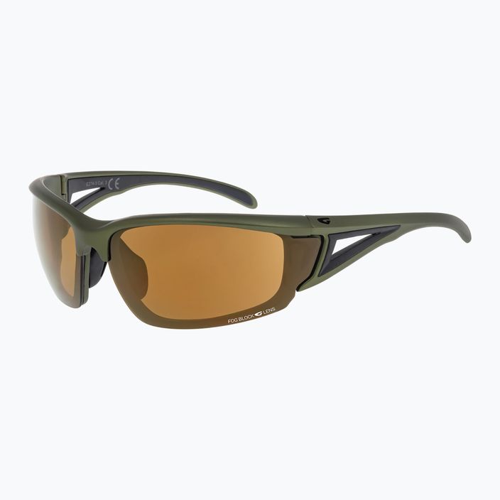 GOG Lynx matt dark green/black/gold mirror sunglasses 2