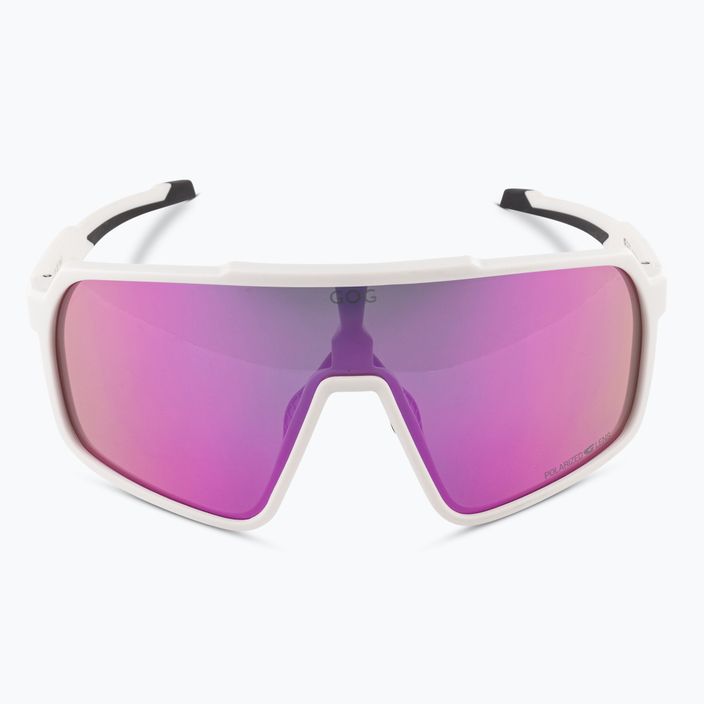 GOG Okeanos matt white/black/polychromatic purple-green sunglasses 3