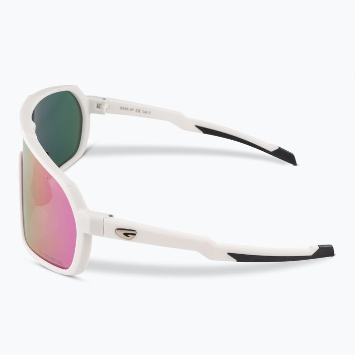 GOG Okeanos matt white/black/polychromatic purple-green sunglasses 4