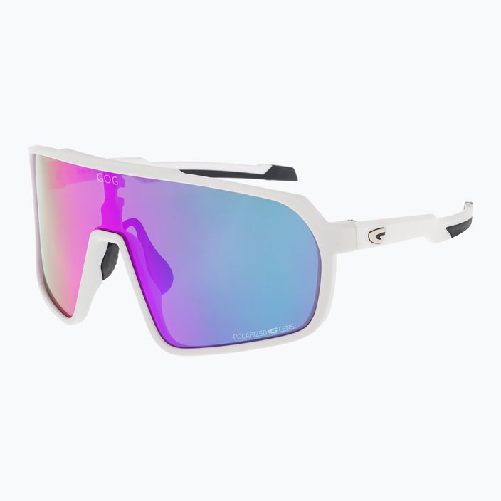 GOG Okeanos matt white/black/polychromatic purple-green sunglasses 5