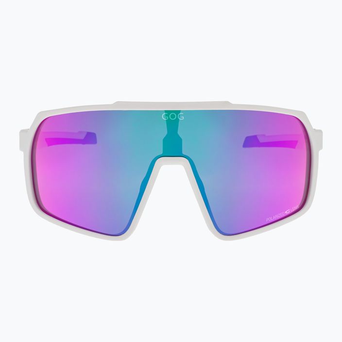 GOG Okeanos matt white/black/polychromatic purple-green sunglasses 6