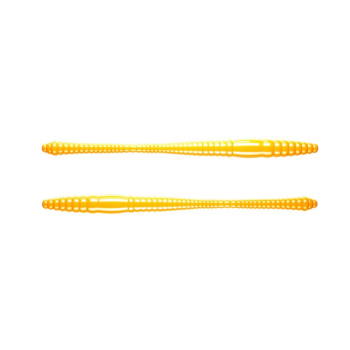 Libra Lures Dying Worm cheese yellow DYINGWORMS70 rubber lure 2