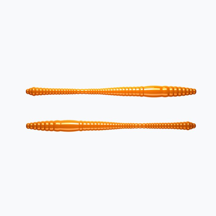 Libra Lures Dying Worm cheese hot orange DYINGWORMS70 rubber lure