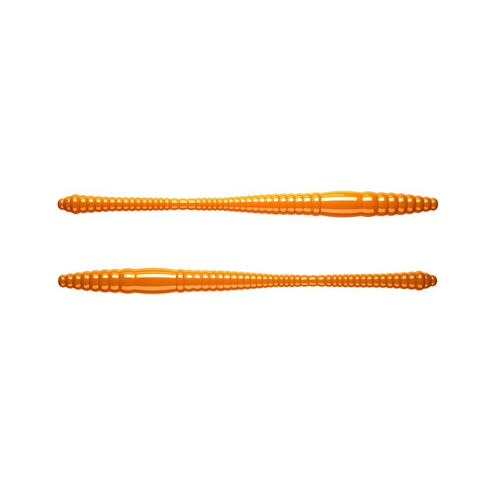 Libra Lures Dying Worm cheese hot orange DYINGWORMS70 rubber lure 2