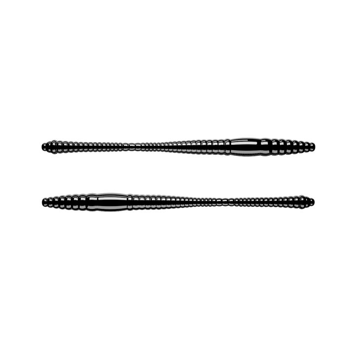 Libra Lures Dying Worm Ser black DYINGWORMS70 rubber lure 2