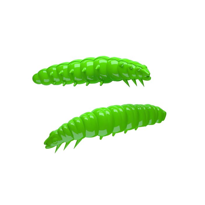 Libra Lures Larva Krill hot green rubber lure LARVAK35 2