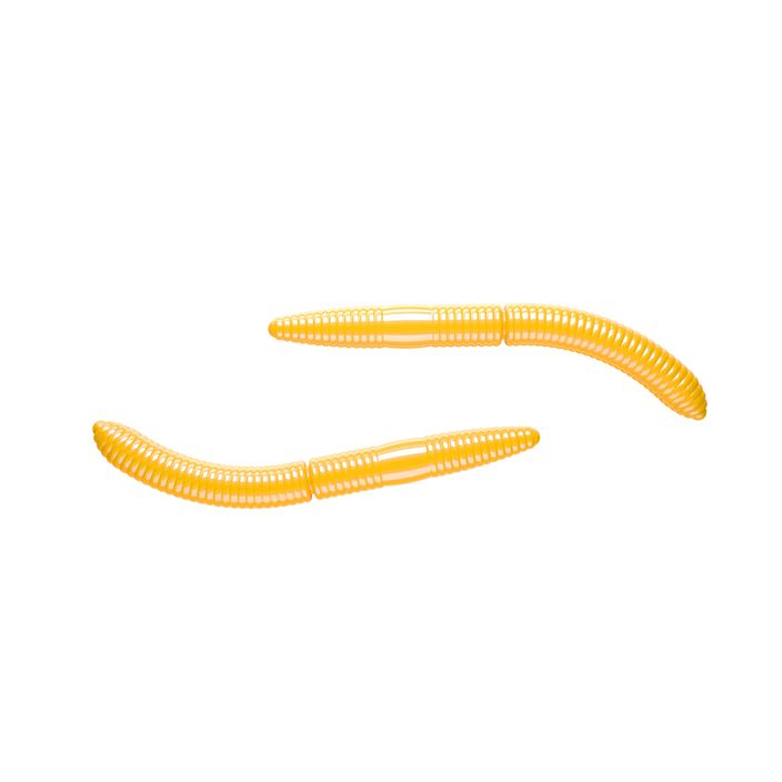 Libra Lures Fatty D'Worm Krill rubber bait 10 pcs dark yellow FATTYDWORMK65 2