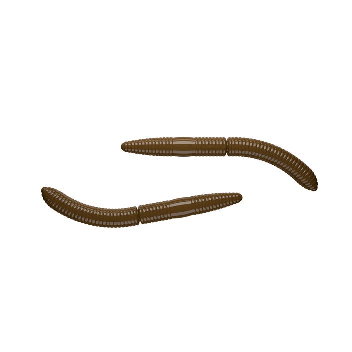 Libra Lures Fatty D'Worm Krill rubber bait 10 pcs. brown FATTYDWORMK65 2