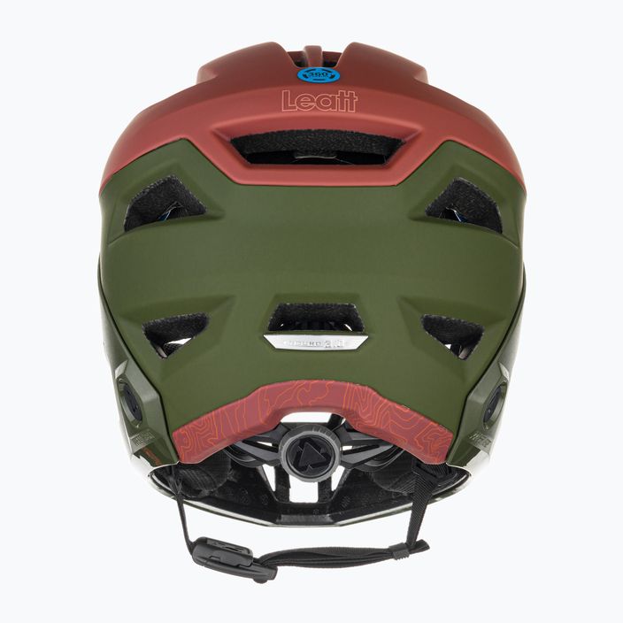 Leatt MTB Enduro 3.0 V23 bike helmet maroon and green 1023014602 3