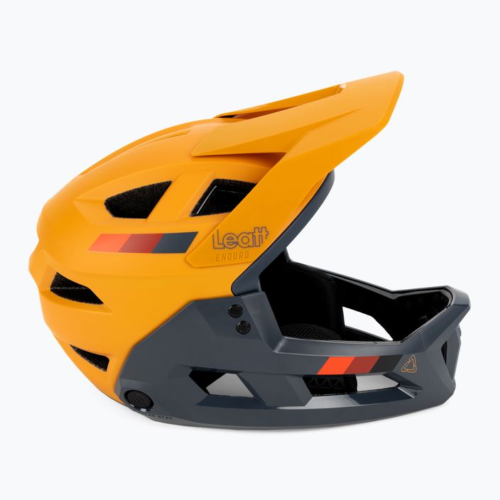 Leatt MTB Enduro 2.0 V23 bike helmet navy blue and yellow 1023014852 3