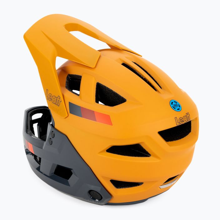 Leatt MTB Enduro 2.0 V23 bike helmet navy blue and yellow 1023014852 4