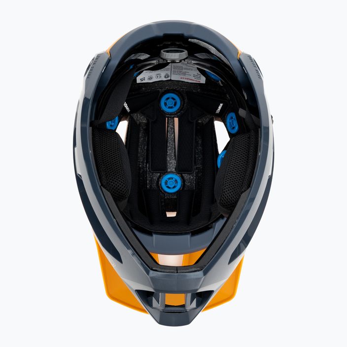 Leatt MTB Enduro 2.0 V23 bike helmet navy blue and yellow 1023014852 5