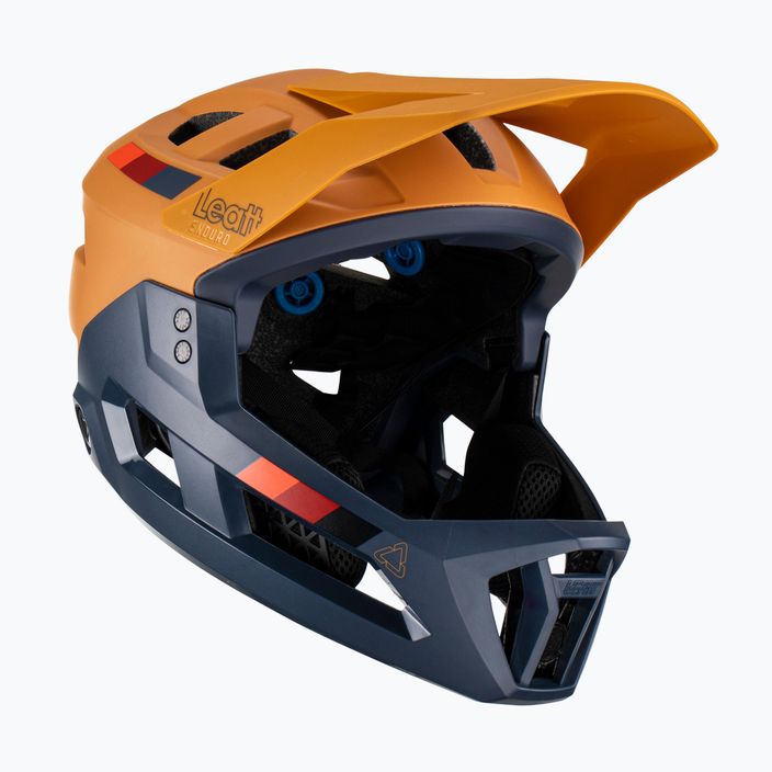 Leatt MTB Enduro 2.0 V23 bike helmet navy blue and yellow 1023014852 6