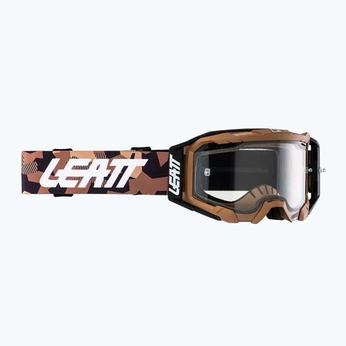 Leatt Velocity 5.5 Enduro stone/clear cycling goggles