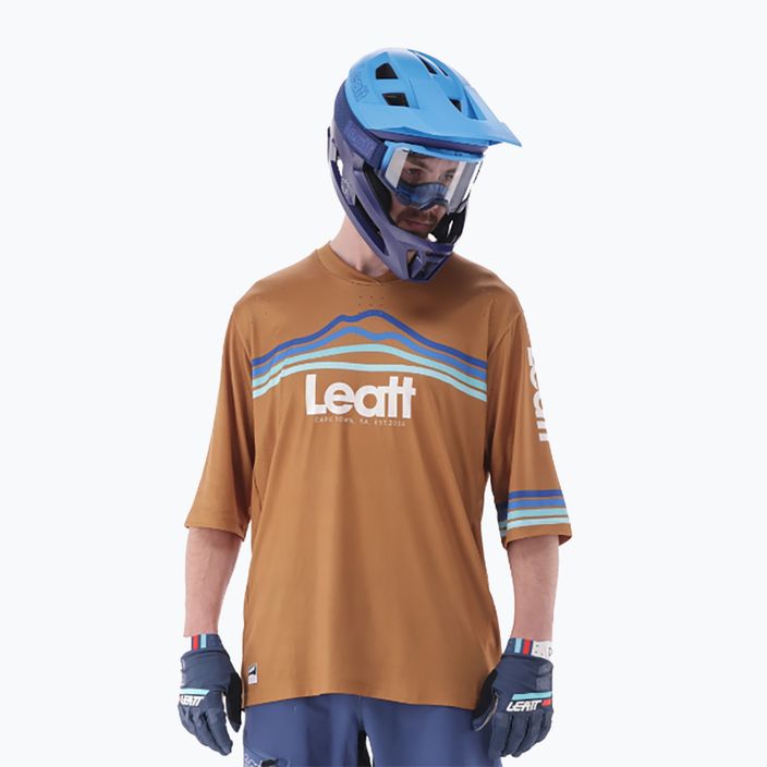 Men's Leatt MTB Enduro 3.0 peanut cycling jersey