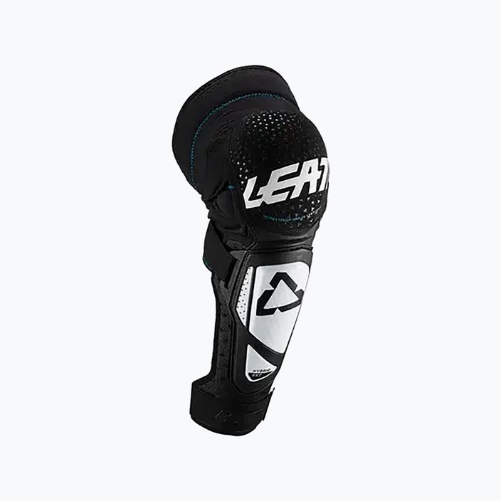 Leatt 3DF Hybrid EXT knee and tibia protectors white and black 5019410190