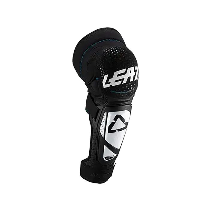 Leatt 3DF Hybrid EXT knee and tibia protectors white and black 5019410190 2