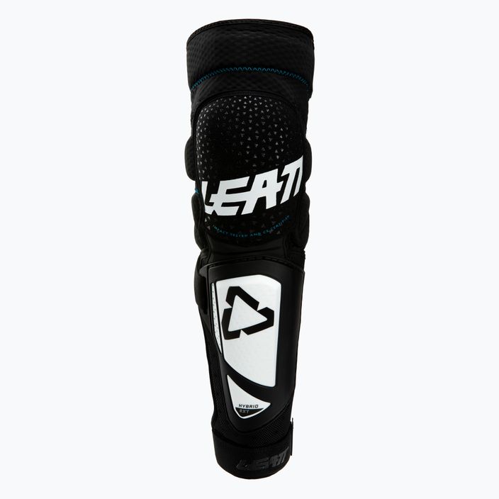 Leatt 3DF Hybrid EXT bicycle knee protectors black and white 5019400740