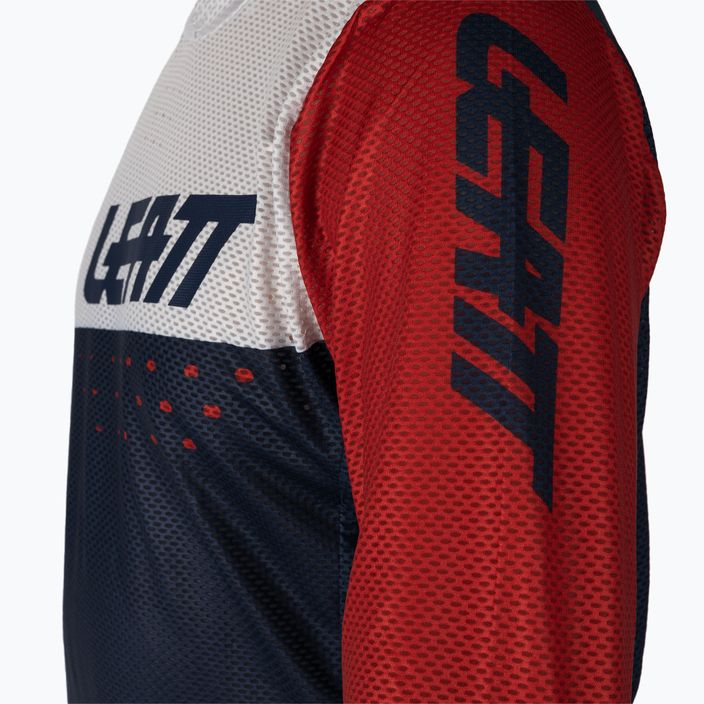 Leatt MTB 4.0 Ultraweld men's cycling jersey white and navy blue 5021120400 4