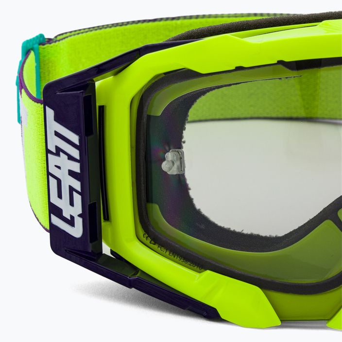 Leatt Velocity 5.5 neon yellow/light grey cycling goggles 8022010380 5