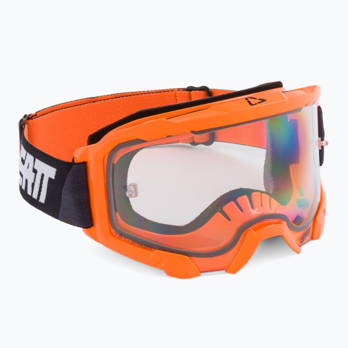 Leatt Velocity 4.5 neon orange / clear cycling goggles 8022010500