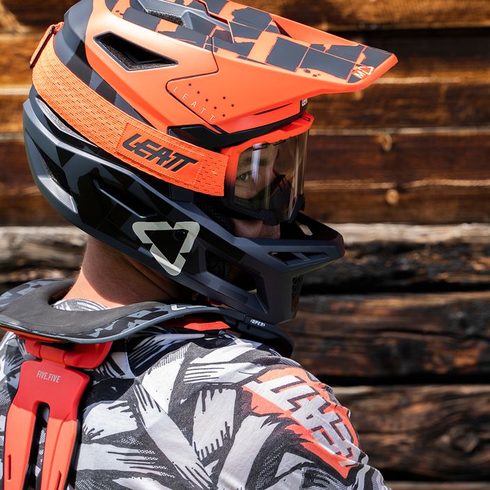 Leatt MTB 4.0 Gravity V22 bike helmet orange/black 1022070512 9