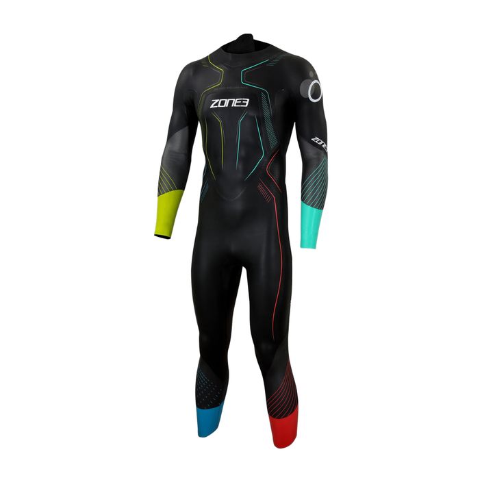 Men's ZONE3 Aspire Limited Edition Print triathlon wetsuit black WS19MLTD101 2