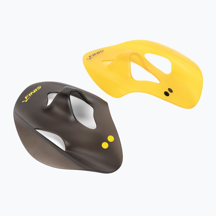 FINIS Iso yellow and black swimming paddles 1.05.033.05