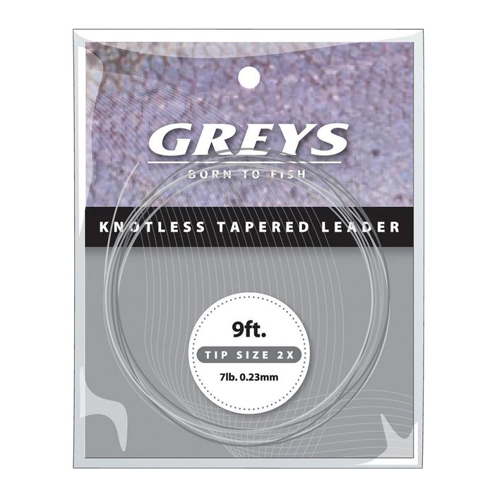 Greys Greylon Knotless Tapered Leader spinning leader clear 1326005 2