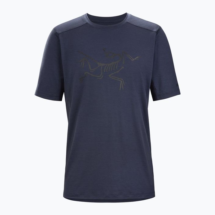 Men's Arc'teryx Ionia Merino Wool Logo trekking shirt navy blue X000006796005 4