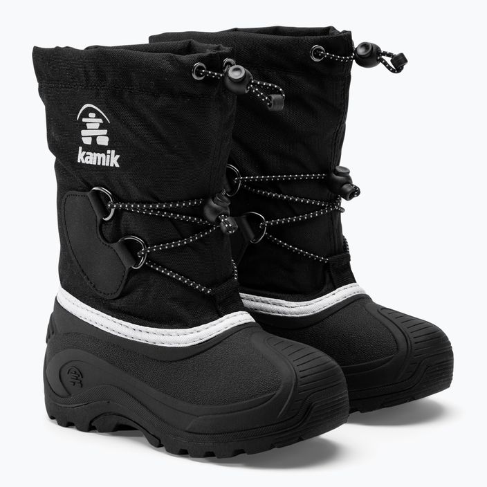 Kamik Southpole4 black/white children's trekking boots 4