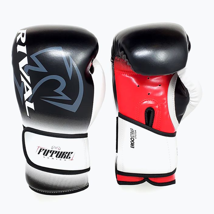 Rival RS-FTR Future Sparring boxing gloves black/white/red 5