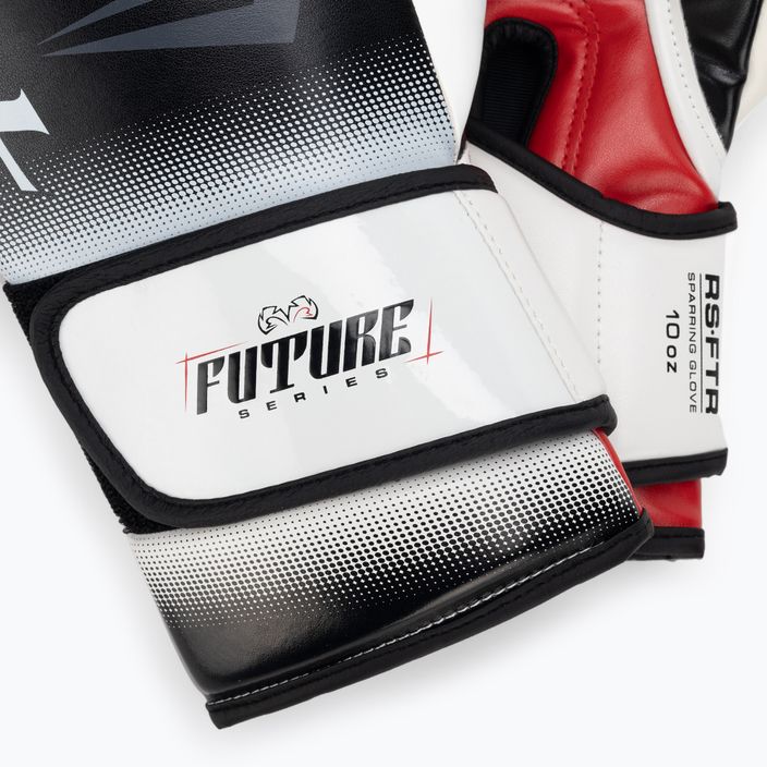 Rival RS-FTR Future Sparring boxing gloves black/white/red 4