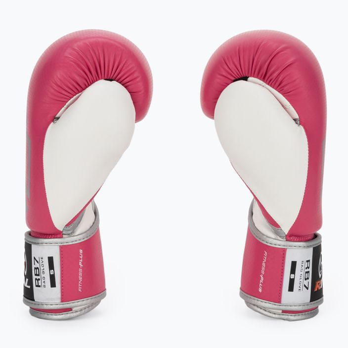 Rival Fitness Plus Bag pink/white boxing gloves 3