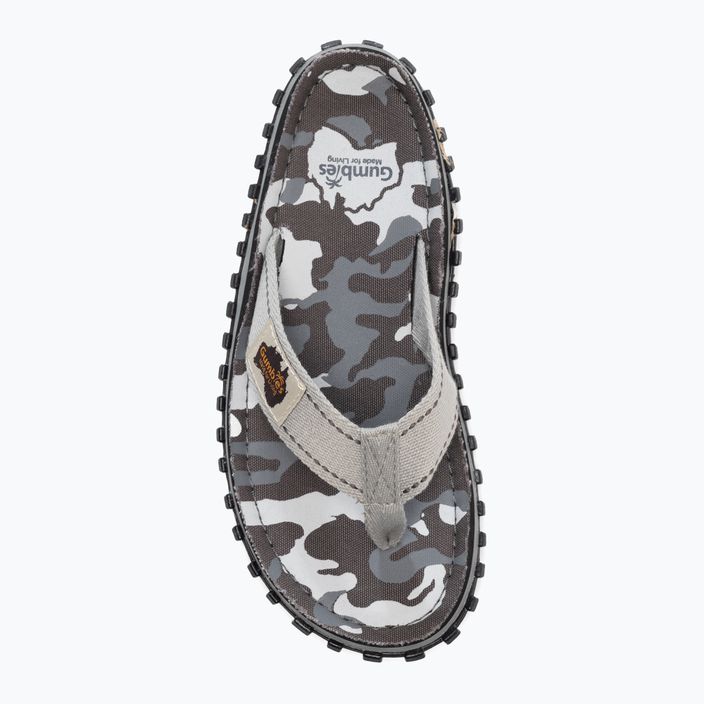 Gumbies Islander Canvas flip flops grey 6