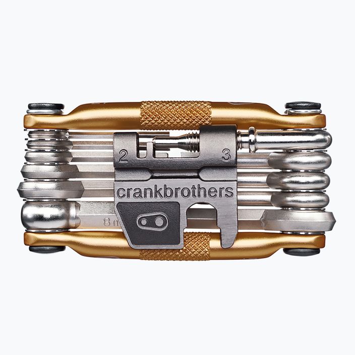 Crankbrothers Multitool 17 gold bicycle spanner