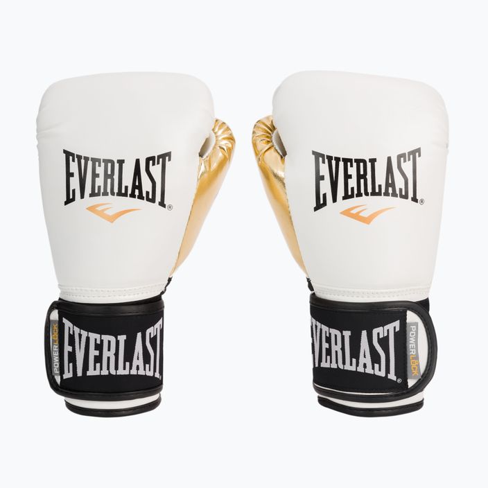 Everlast Powerlock Pu men's boxing gloves white 2200