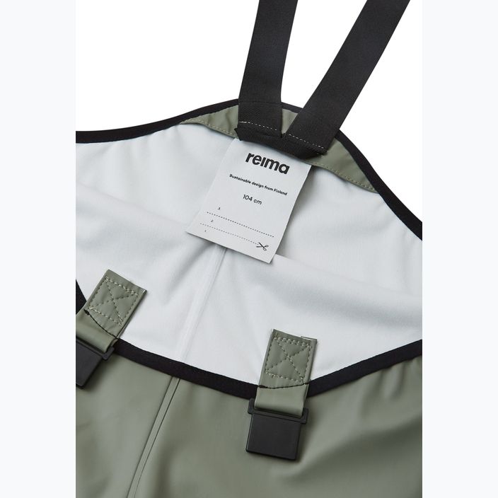 Reima Lammikko greyish green children's rain trousers 3