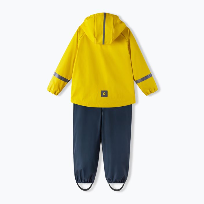 Reima Tihku children's rain set jacket+ trousers yellow navy 5100021A-235A 2