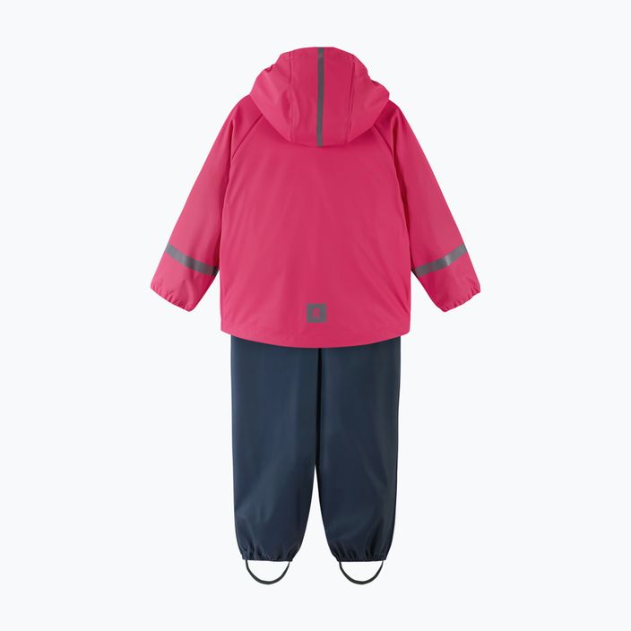 Reima Tihku children's rain set jacket+ trousers pink navy 5100021A-4410 2