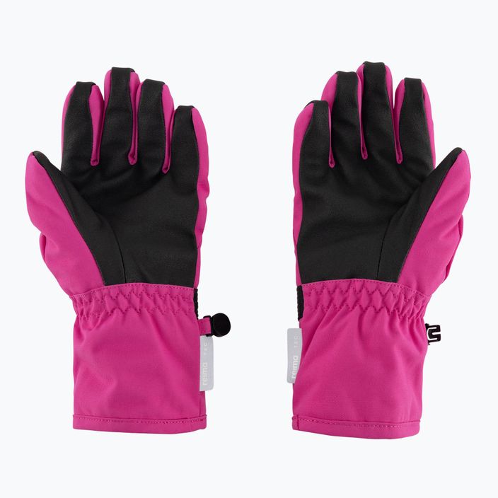 Reima Tartu magenta purple children's ski gloves 2