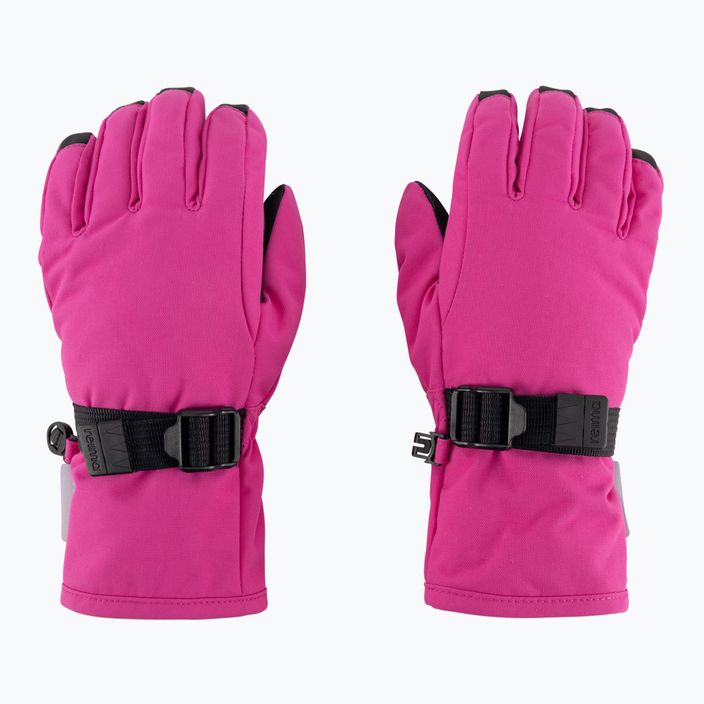 Reima Tartu magenta purple children's ski gloves 3