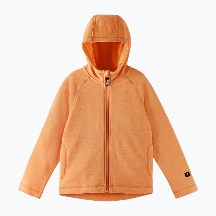 Reima Haave children's fleece hoodie orange 5200120A-2690