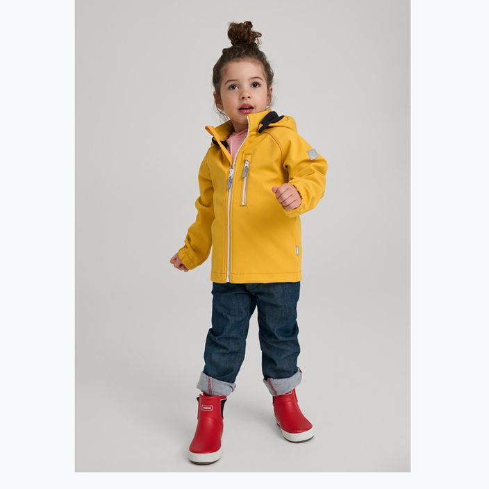 Reima children's softshell jacket Vantti autumun yellow 9