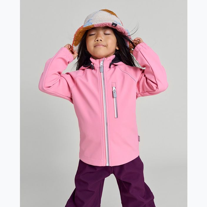 Reima children's softshell jacket Vantti sunset pink 7
